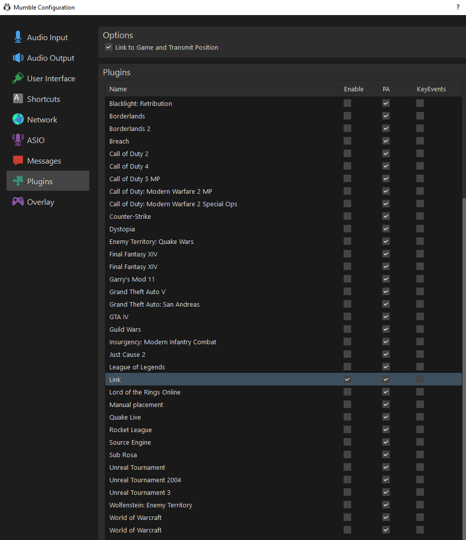 mumble pluginlink